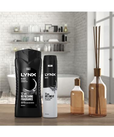 Lynx 12 Hour Refreshing Black Shower Gel 500 with Lynx 72 Hour Black Antiperspirant 250ml Leaving you smelling great Dermatologically Tested Keep Smelling Irresistible! - Buy Online on SooperMarket.com