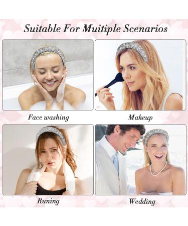 Sibba Rhinestone Padded Hairband - Crystal Beaded Wide Band Headpiece for Women - Buy Online on SooperMarket.com