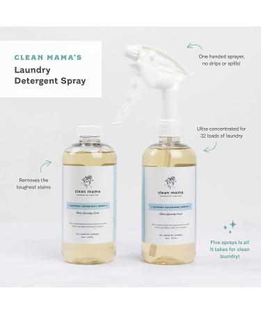 Clean Mama Laundry Detergent Spray & Pre-Treater - Eco-Friendly 2L Refill Box - 128+ Loads - Sensitive Skin Formula - HE Compatible - Buy Online on SooperMarket.com