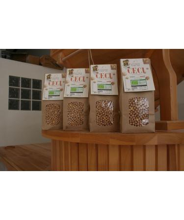 Organic Smooth White Chickpeas Sultano Variety Chickpeas Pack of 4 packs of 750 gr - Buy Online on SooperMarket.com