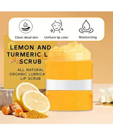 Turmeric Lip Scrub Exfoliator Vitamin C Lip Scrub Natural Lip Exfoliator Lip Care to Remove Dead Skin Lip Lightening for Dark Lips Lip Exfoliator Scrub Softening Diminishes Lip Lines 100g - Buy Online on SooperMarket.com