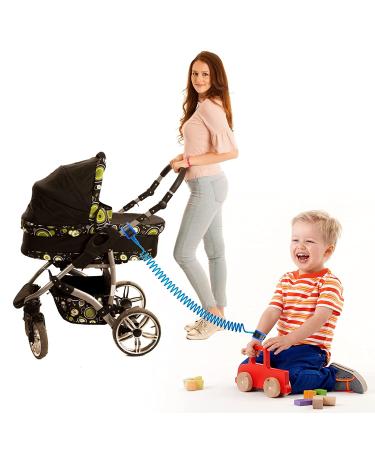 Hooyyene Anti Lost Wrist Link for Toddlers - Safety Toddler Leash for Kids - Children's Wristband for Outdoor Family Travel (Blue 8.2ft) - Buy Online on SooperMarket.com