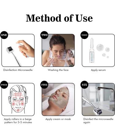 INCELLICE Derma Roller 1.5mm Beard and Hair Growth Roller for Men and Women 192 Real Individual Titanium Microneedling Roller for face - Buy Online on SooperMarket.com