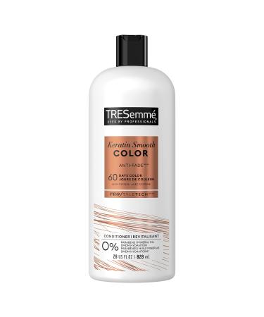TRESemme Keratin Smooth Colour Conditioner for coloured hair Anti-Fade formulated with Pro Style Technology 828 ml Keratin Color Conditioner 828 ml (Pack of 1)