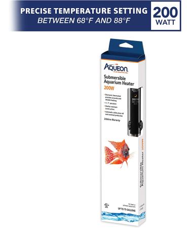 Aqueon 200 Watt Submersible Aquarium Heater for 75 Gallon Tanks - Buy Online on SooperMarket.com