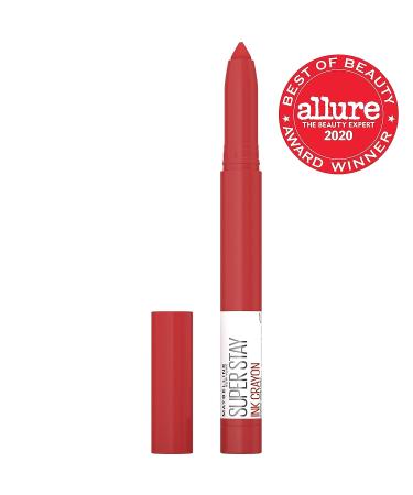 Maybelline Super Stay Ink Crayon Lipstick - Make Moves Red Nude, 8Hrs Longwear Lip Makeup (0.04 oz) - Buy Online on SooperMarket.com