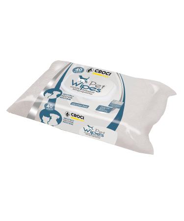 Croci Gill's cleaning cloth neutral for dogs 1 pack 40 pieces