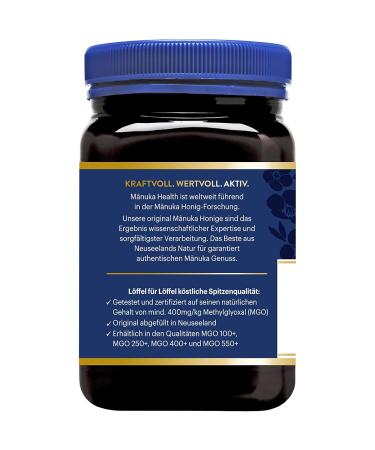 Buy Manuka Health MGO 400+ & MGO 100% Pure Manuka Honey Bundle - 500G | Premium New Zealand Honey with Certified Methylglyoxal - Buy Online on SooperMarket.com