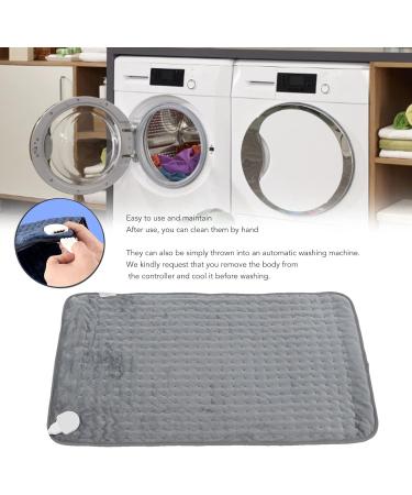 Plplaaoo Electric Heating Blanket - 6 Heat Settings for Cramps & Pain Relief | Underbed Thermal Blanket | Gray - Perfect for Winter - Buy Online on SooperMarket.com