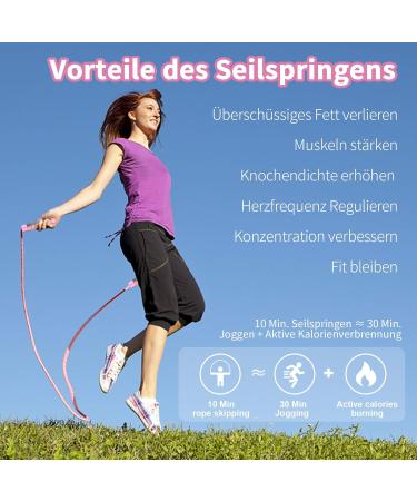 Adjustable Imoebel Jumping Rope - Cotton Speed Rope with Ball Bearings for Adults & Kids | Anti-Slip Ergonomic Handles for Fitness & Weight Loss - Buy Online on SooperMarket.com