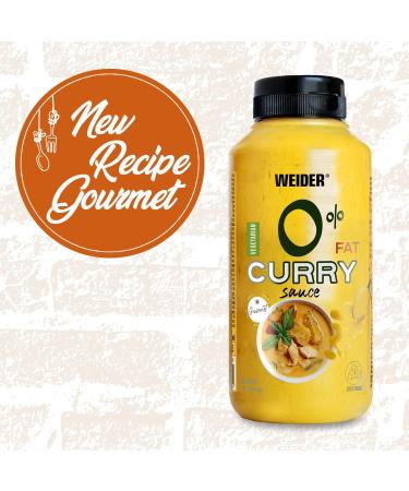 Weider Gourmet 0% Fat Curry Sauce (265 ml) - New Recipe, Low Calorie, 100% Flavour - Buy Online on SooperMarket.com