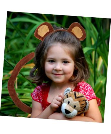 minkissy 1 Set zoo animal headband fabric monkeys monkey ear hair hoop headbands tails - Buy Online on SooperMarket.com