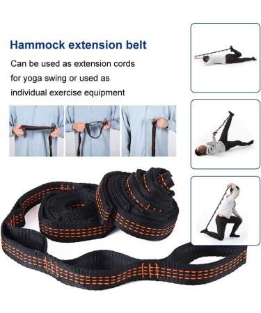MelkTemn Aerial Yoga Swing Set - Dark Blue & Light Blue | Premium Inversion Tool for Gym and Home Fitness - Buy Online on SooperMarket.com