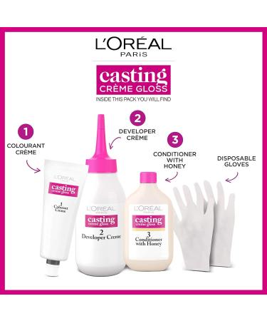 L'Oreal Paris Casting Creme Gloss Semi-Permanent Hair Dye 600 Gloss Light - Brown Hair Dye, 1 Pack - Buy Online on SooperMarket.com
