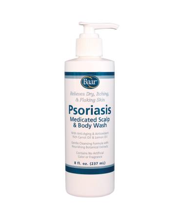 Baar Products - Psoriasis Therapeutic Scalp and Body Wash - Nutrient-Rich Extracts - Helps Promote a Healthy Scalp and Body. - 8 oz