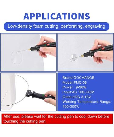 GOCHANGE 4 in 1 Foam Cutter Set with Digital Voltage Controller - Electric Cutting Machine Pen Kit for Styrofoam - 18W/100-240V FMC-05 - Buy Online on SooperMarket.com