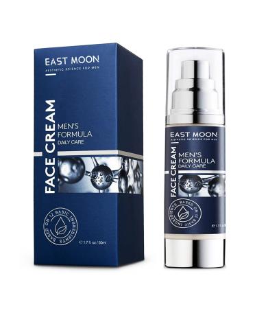 AKARY Men's Face Cream Moisturizer for Dry Skin  6 in 1 Hydrating Face Lotion with Aloe Vera Extract  Facial Skin Care Cream to Reduce Eye Bags  Fine Lines  and Blackheads  1.7 oz