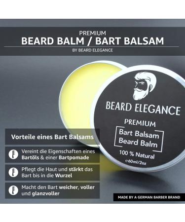 Bearance Elegance Beard Balm - Premium Beard Care | 100% Natural Balm & Wax | Stops Itching Softens & Tames Your Beard - Buy Online on SooperMarket.com