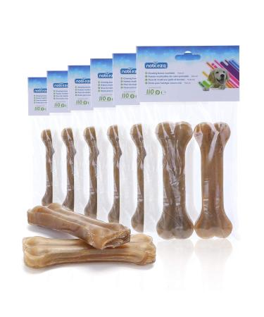 Nobleza - dogs chewing bones 12.5cm x 12 pieces 100% natural beef bones and dog bones for dogs large dog bones protein -rich