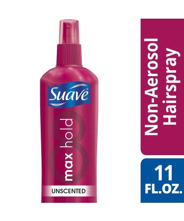 Suave Hairspray Max Hold Bundle Unscented Hairspray + Scented Non-Aerosol Hair Spray 11 Oz Ea (2 Piece Set) - Buy Online on SooperMarket.com