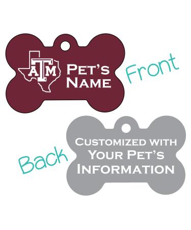 Texas A&M Aggies 2-Sided Pet Id Dog Tag | Officially Licensed | Personalized for Your Pet