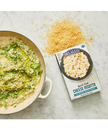 DeLallo Quick-Cook Cheese Risotto - 3 Pack | Easy and Delicious Italian Meal - Buy Online on SooperMarket.com