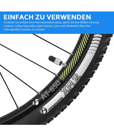 24-Part Bicycle Valve Replacement & Adapter Kit - Dunlop Valard Insert with Seal Nut for Trekking & City Bikes - Buy Online on SooperMarket.com