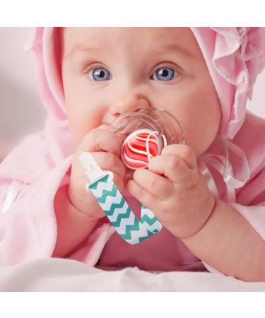 Teksome Schnullerleine | Fabric Pacifier Clips for Babies Toddlers & Kids | Soft Bite Ring | Secure Toy Clips - Buy Online on SooperMarket.com