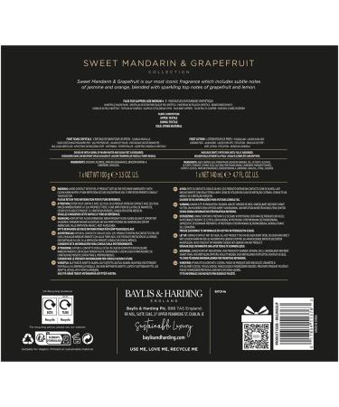 Baylis & Harding Sweet Mandarin & Grapefruit Luxury Slipper Gift Set - Vegan Friendly - Buy Online on SooperMarket.com