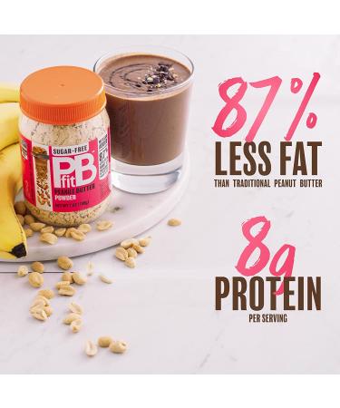 PBfit Sugar-Free Peanut Butter Powder - Real Roasted Pressed Peanuts, No Added Sugar - 7 Ounce - Buy Online on SooperMarket.com