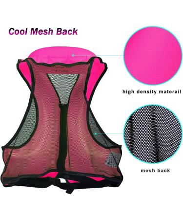 NAXER Inflatable Snorkeling Vest for Adults - Easy Swim & Paddleboarding - Rose - Buy Online on SooperMarket.com