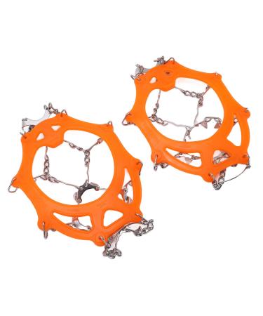 Anti Skid Snow Shoes Accessory Wearproof 12 Tooth Crampons Long Service Life for Skiing for Outdoor(M Code)