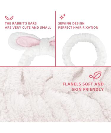 Buy 4-Pack Make-Up Hair Bands for Women | Stylish Cosmetic Bands for Makeup & Shower Blue White Light Gray & Black - Buy Online on SooperMarket.com