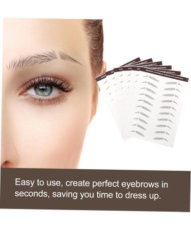 Baluue 42 Pcs Eyebrow Stickers Grooming Shaping Eyebrow Sticker Eyebrow 4d Peel Hair Water Transfer Paper - Buy Online on SooperMarket.com