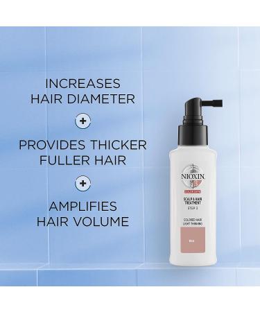 Nioxin System 3 Leave-In Treatment for Color-Treated Hair - 3.4 oz | Restore Fullness, Relieve Dry Scalp - Buy Online on SooperMarket.com