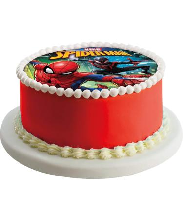 Dekora - Spiderman Birthday Cake Decorating Edible Disc Spiderman cake toppers - 20 Cm 236040 20 cm Spiderman - Buy Online on SooperMarket.com
