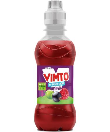 Vimto Original Real Fruit Juice Kids Drink | Grape Blackcurrant & Raspberry | 250ml x 6 Pack Resealable Bottles | No Added Sugar Vegetarian | Ideal for Kids Lunchbox - Buy Online on SooperMarket.com
