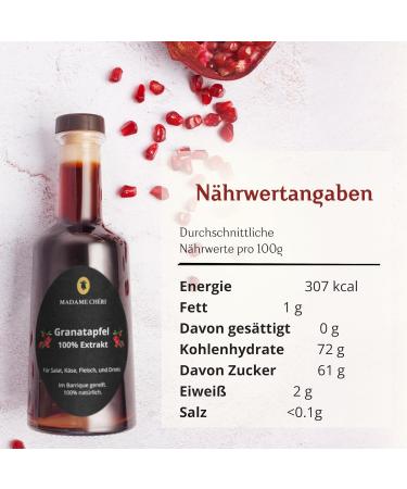 Madame Ch ri Granathapfels Syrup - 250ml 100% Pomegranate Extract from Turkey for Salad Dressing Marinade & Drinks - International Shipping Available - Buy Online on SooperMarket.com