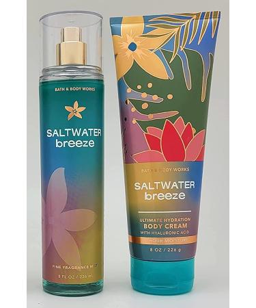 Bath and Body Works Saltwater Breeze Fine Fragrance Mist & Body Cream - Full Size 2020 - Buy Online on SooperMarket.com