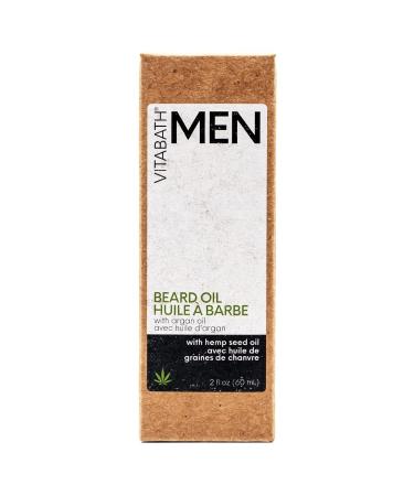 Vitabath Men's Beard Oil - Soothing Hemp & Jojoba Moisturizer for Healthy Hydrated Facial Hair - Lime & Cedarleaf - 2 fl oz - Buy Online on SooperMarket.com