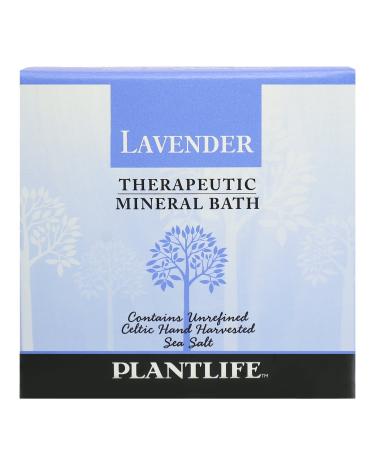 Plantlife Lavender Therapy Bath Salts - Straight from The Plant Natural Aromatherapy Bath Salts - Balance  Calm  and Release Tension in The Body - Made in California 3 oz