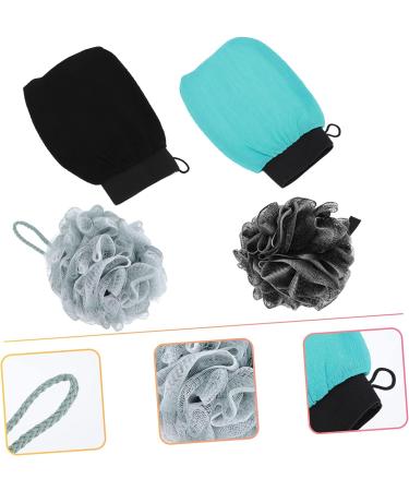 FRCOLOR 2 Sets Bath Set for Men - Body Scrub, Scrubber, Loofahs, Exfoliating Pad, Shower Gloves, Bubble Making Net - Bathroom Supplies for Clean and Refreshed Skin - Buy Online on SooperMarket.com