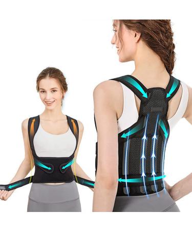 Wallfire Back Brace Posture Corrector for Women and Men Adjustable Posture Trainer for Back and Shoulder Pain Relief Comfortable and Breathable Back Support Brace for Hunchback Correction