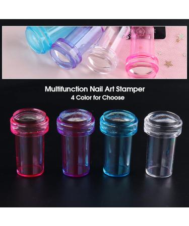 wirlsweal Nail Art Stamper Easy Storage Portable Reusable Nail Tool Stamp Seal for Fingernails Nail Seal Trendy for Fingernails Red - Buy Online on SooperMarket.com