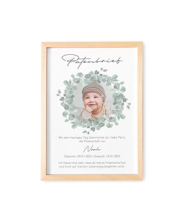 Del m unique & personnel sponsorship for godfather Personalized sponsorship certificate with photo gift for godfather godfather for baptism baptism gift sponsors (with and without framework) sponsorship eucalyptus