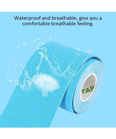 Muscle Tape Bandage Sports Muscle Tape Breathable Waterproof Adhesive Prevent Allergies Cotton for Sports Blue - Buy Online on SooperMarket.com