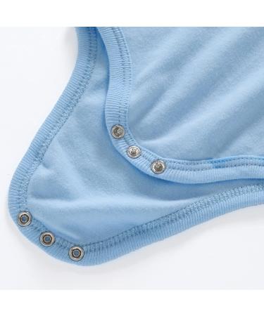 Bestele Baby Bodysuit for Newborn Boys and Girls - Cotton Onesie Romper Set | Short Sleeve Infant Coverall Undershirt - Pure Color B - 18-24 Months - Buy Online on SooperMarket.com