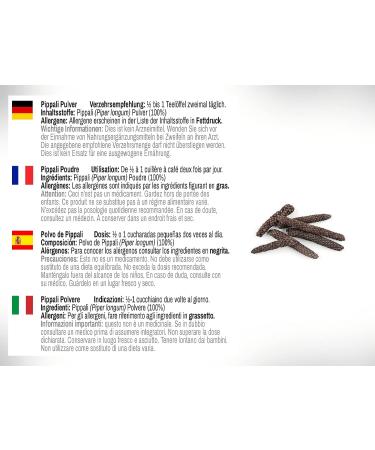 DR WAKDE'S Pippali Powder - 100g | Pure Raw Long Pepper Piper longum | Ayurvedic Herb | Vegan | Same Day Dispatch - Buy Online on SooperMarket.com