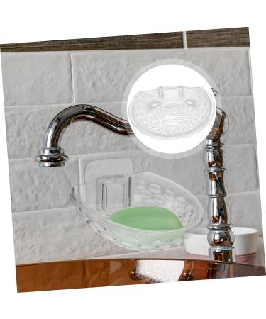 Ciieeo 4 Pcs Transparent Soap Box Soap Holder Bathroom Soap Mount Sink Shower Soap Dish Soapdish Soap Case Self-adhesive Soap Dish Soap Stand Home Supplies Plastic Household Products Tray - Buy Online on SooperMarket.com