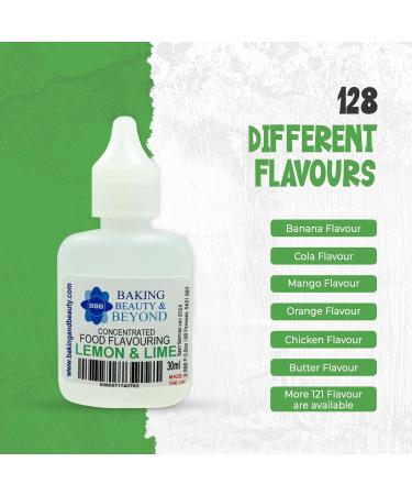 Baking Beauty and Beyond Concentrated Food Flavouring Oil - Dozen of Professional Quality Food Grade Flavouring Oil for Candy Making Baking Cooking Lip Balm and Lip Gloss - Lemon & Lime (30ml) - Buy Online on SooperMarket.com
